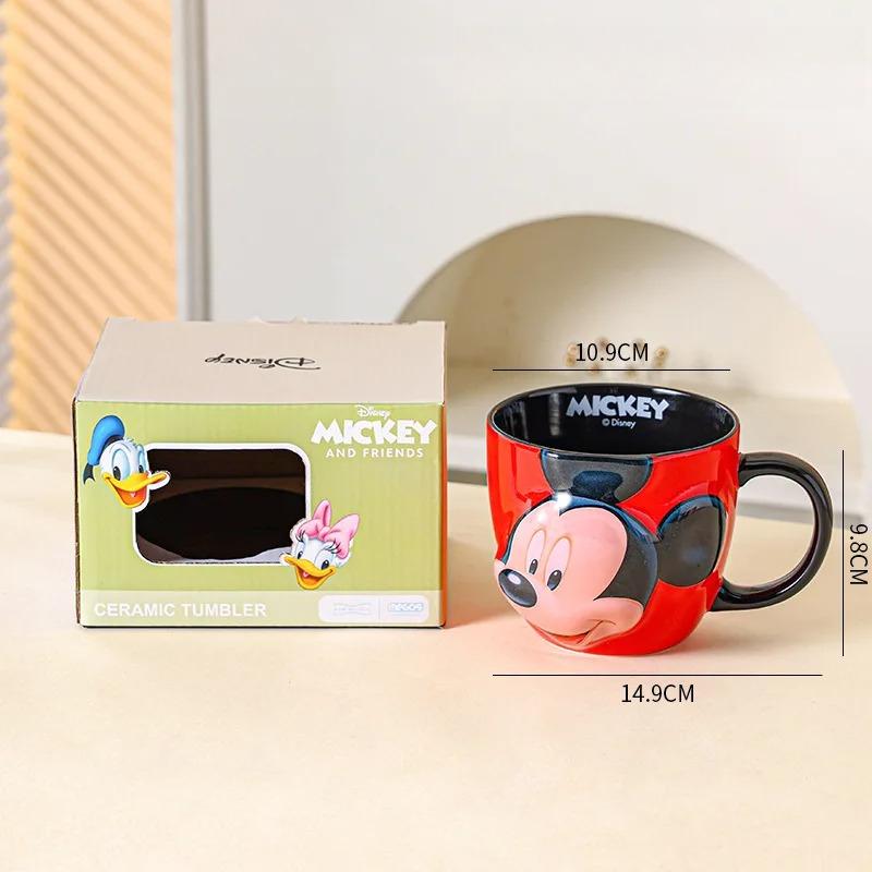 Disney 3D кружка Микки Маус Креативная керамическая кофейная кружка с ручкой Красивая парная кружка Подарок Кружка для дома и офиса
