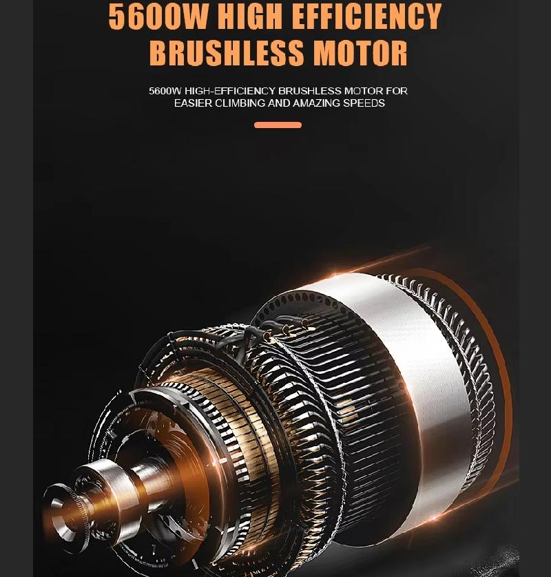 GT08 Electric EU NEW Folding Scooter For Adult 5600W Motor 60V 27AH E-Scooter 11 Inch Vacuum Off-Road Tires Off-Road Escooter