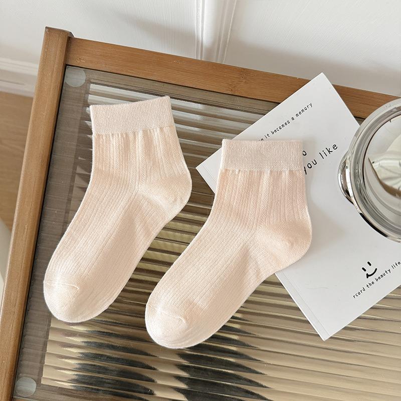 Женские летние тонкие новые хлопковые милые носки-гольфы в балетном стиле с ажурной сеткой, дышащие