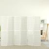 VidaXL Folding Room Divider 6 Panels 240x170 Cm White 352090