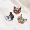 Vintage Enamel Fox Mask Brooch Vintage Ladies Corsage Pin Fashion Clothing Accessories