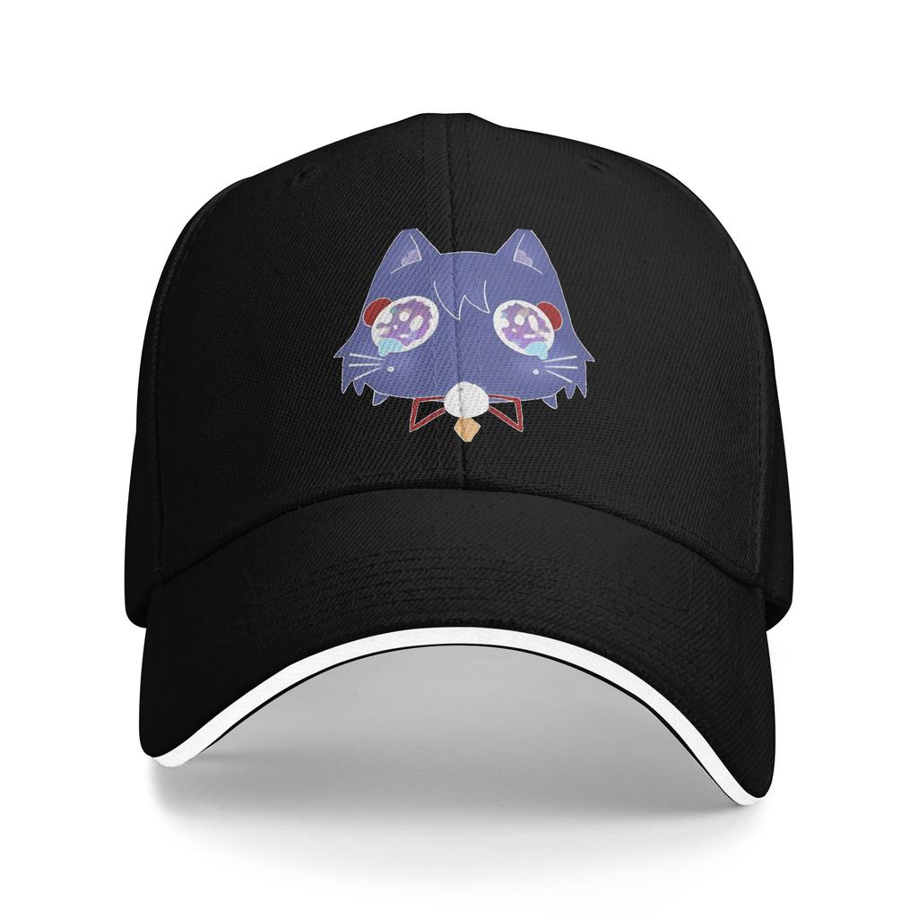 Кот-странник Neko Cat Длинная бейсболка Популярная Genshin Impact Кепки-сэндвич для унисекс Женские Регулируемая кепка-папа Для улицы