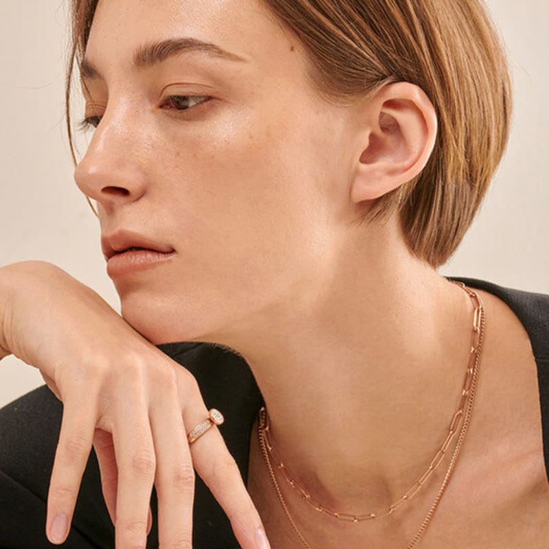 qudokorea kudo basic deluxe ring rose gold