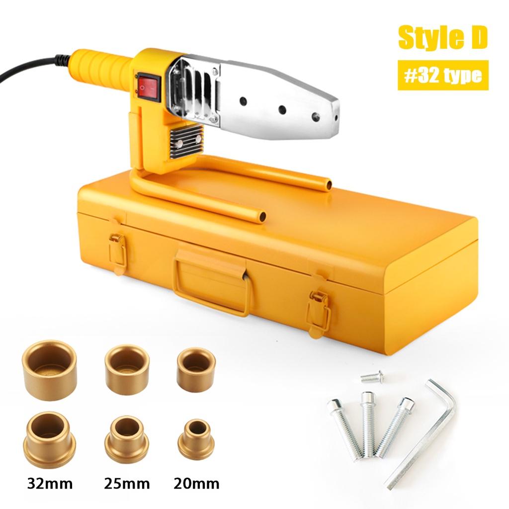 Машина для сварки труб Нагревательный инструмент 1500 Вт сварочный аппарат Комплект Для PPR PB PE Пластиковой трубы Сварка PPR Аппарат для горячей плавки Контроль температуры