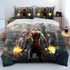 3D Print God Of War Game Gamers Kratos Bedding Set Boys Girls Twin Queen King Size Duvet Cover Pillowcase Bed Boys Adult