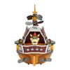 Super Mario Super Mario Deluxe Airship Playset с фигуркой Марио Аутентичные звуки Вращающиеся пропеллеры Воздушный корабль Боузера - В игре и Боузера