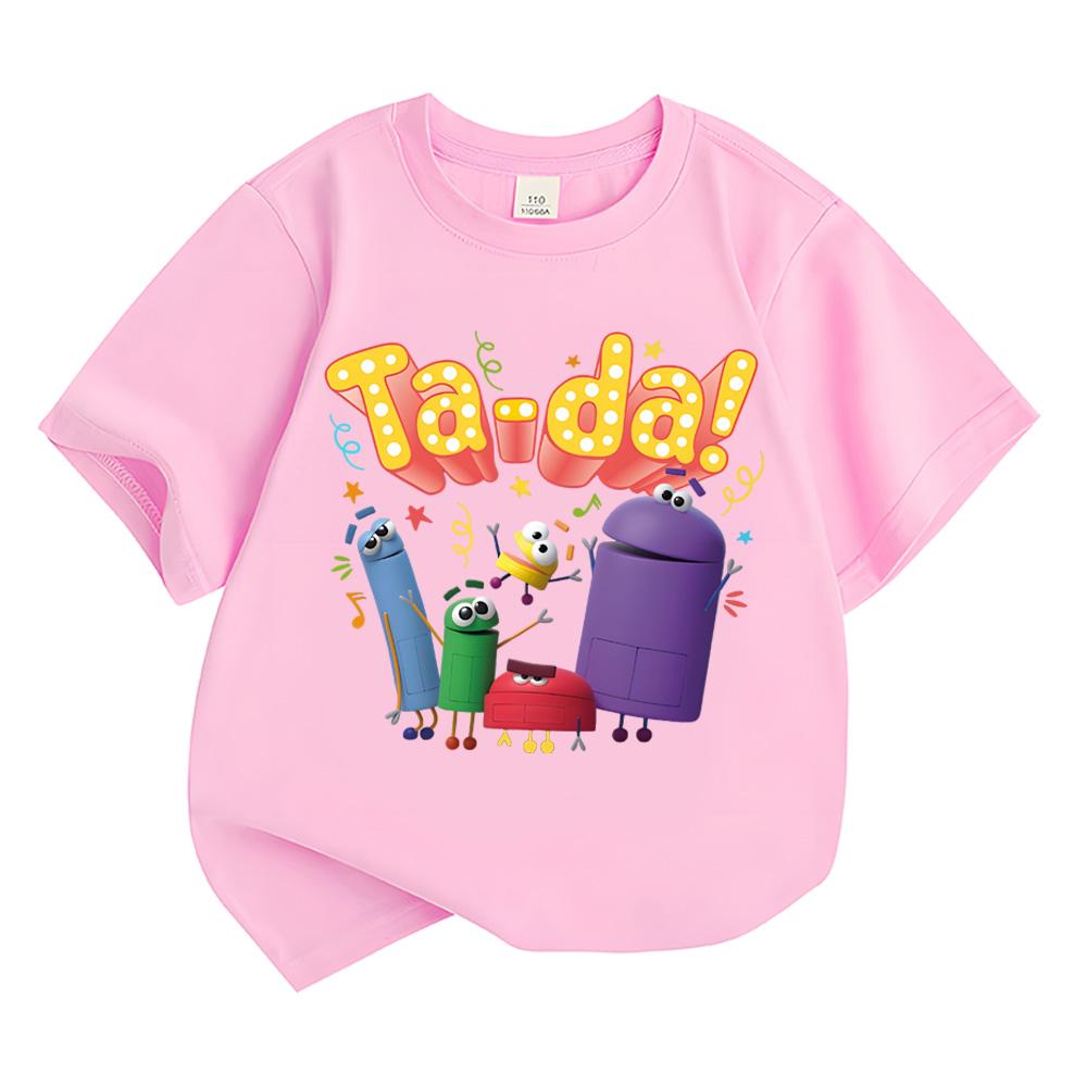 Футболка Storybots Кавайные для Мальчиков Девочек Детская Одежда Топы Короткий Рукав Спортивная Мода Уличная Манга/Комикс Футболки