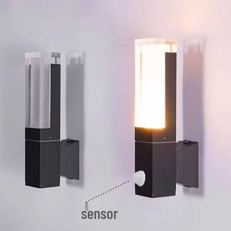 Modern Outdoor Waterproof LED Wall Lamp - Aluminum Heat Dissipation Decorative Light for Courtyard, Balcony, and Doorway