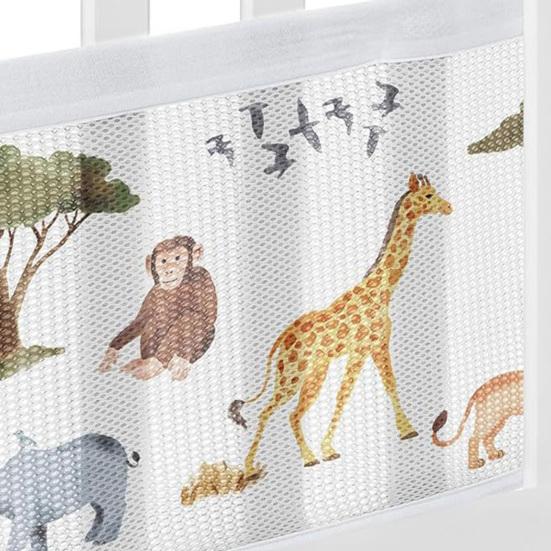 Комплект ограждений для кровати Защита рук и ног Сетка для кроватки Легкая установка Дышащий бортик для кроватки Бытовые товары для младенцев