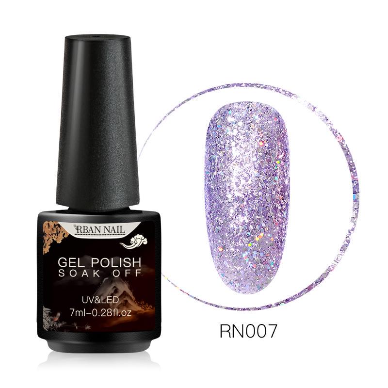 Mtssii Цветной УФ-светодиодный гель-лак серии Rainbow, 7 мл, долговечная краска для ногтей, гели для дизайна ногтей