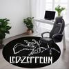 1 шт. Коврик с логотипом Led Zeppelin для стула в офис, Нескользящий, Машинная стирка, Ковер для офиса, комнаты, Праздничный декор на Рождество, День рождения, Полиэстер