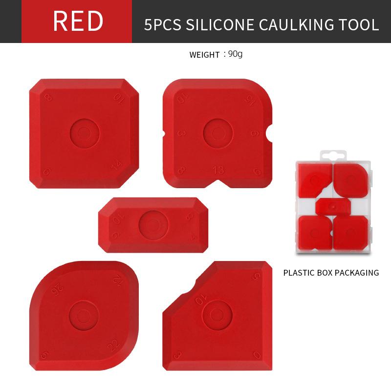 New Package Multi-function Corner Tile Grout Removal Tools Silicone Sealant Scraper 5pcs/plastic Box