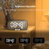 Digital Mirror Surface Alarm Clock with BT Speaker & FM Radio & Temperature Display Dual Alarms