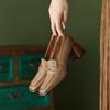 2024 Spring/Autumn Women Loafers Square Toe Chunky Heel Women Shoes NEW Genuine Leather Shoes Women Casual Retro Pumps for Women