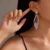 Персонализированные преувеличенные высококачественные серьги со стразами, легкие роскошные темпераментные серьги с кристаллами циркония, женские серьги, 1 пара