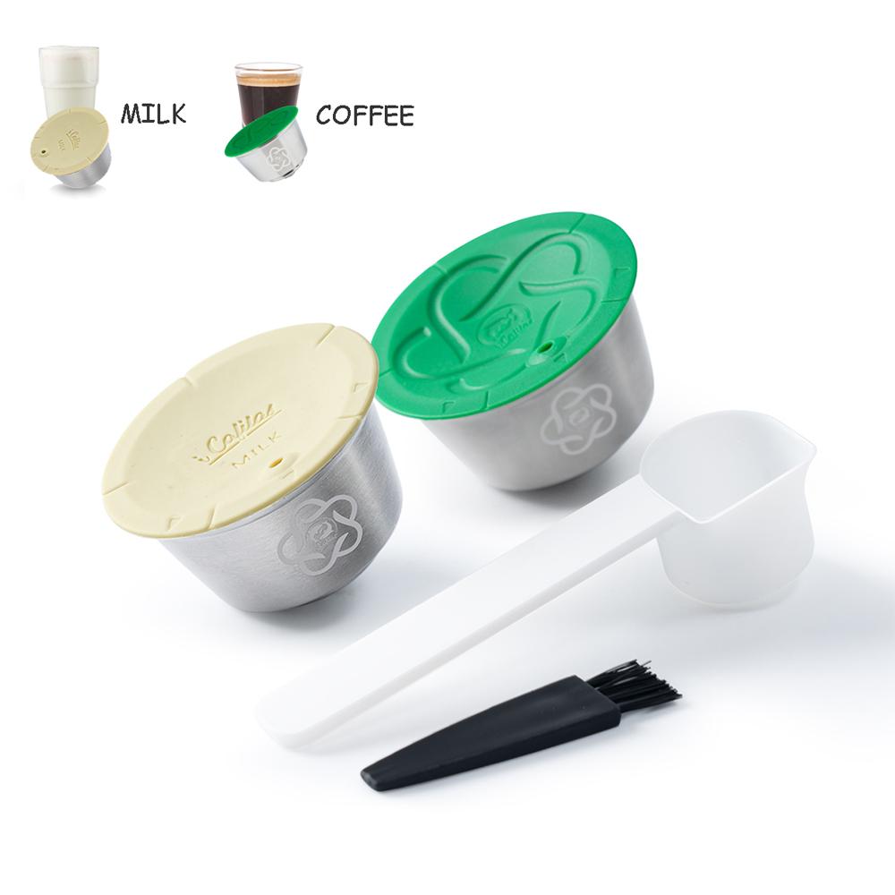 ICafilas Многоразовая Кофейная Капсула для Dolce Gusto Многоразовый Фильтр-Капсула из Нержавеющей Стали для Кофе Эспрессо Crema