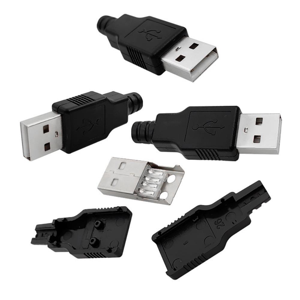 Пластиковый штекер USB-разъема типа A с крышкой USB-разъем типа A USB-штекер