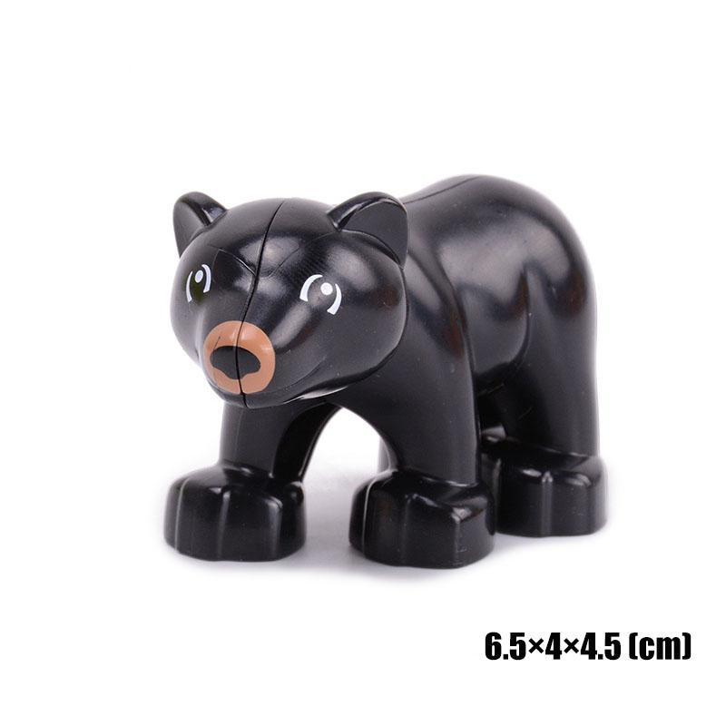 Big Size Building Blocks Animal Accessorie Compatible Duplo Rabbit Fish Bear Chicken Pig Duck Dog Cat Horse Cow Sheep Toys Gifts