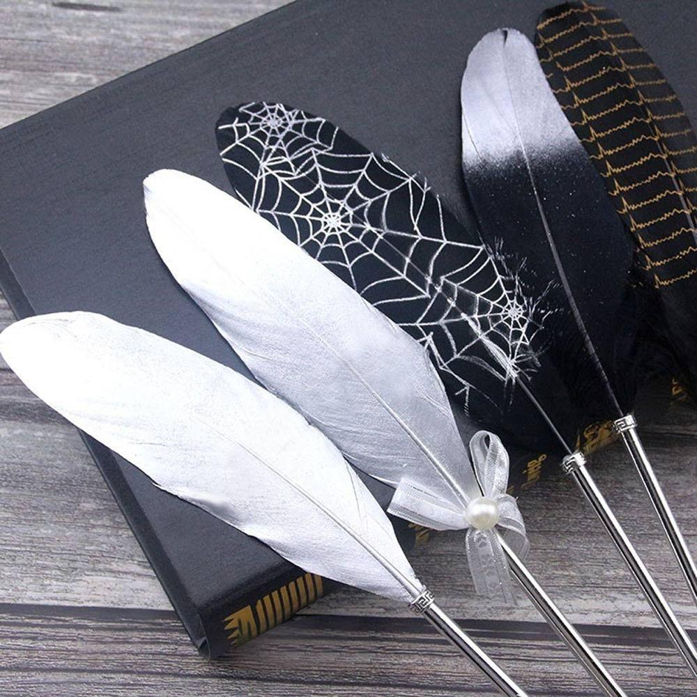 School Office Supplies Novelty Stationery Smooth Signature Ballpoint Pens Feather Pen Writing Tool