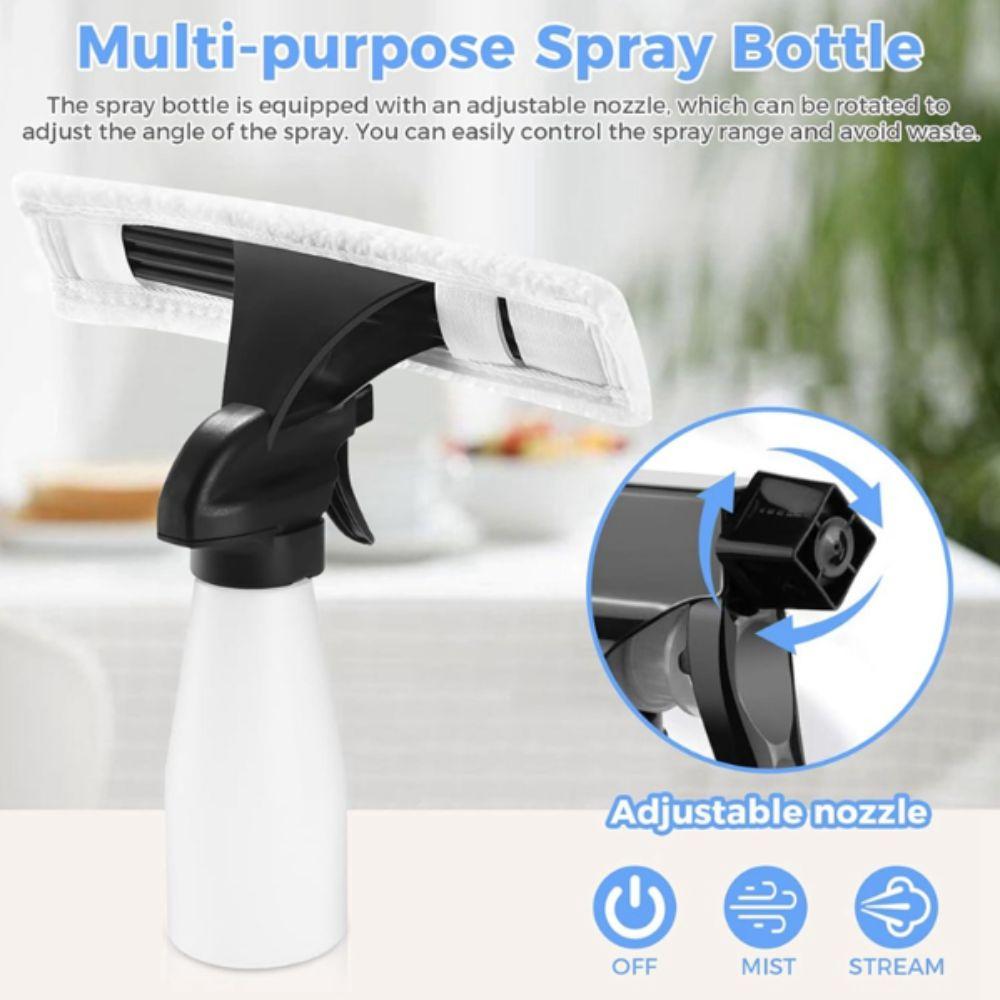 Portable Design Electric Window Cleaner Water Spray Function Powerful Suction Handheld Window Cleaner Cordless Operation