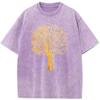 Футболка Gold Pine Washed, летняя свободная отбеленная футболка, хлопок 230 г, О-образный вырез, короткий рукав, отбеленные топы, футболка
