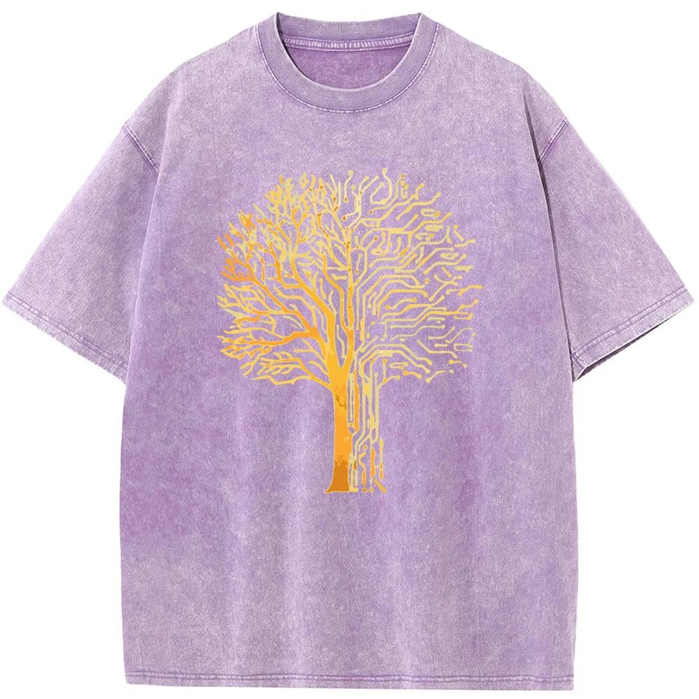 Футболка Gold Pine Washed, летняя свободная отбеленная футболка, хлопок 230 г, О-образный вырез, короткий рукав, отбеленные топы, футболка