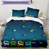 3pcs Duvet Cover Set (1*Duvet Cover + 2*Pillowcase, Without Core), Among Us Print Soft All‑Season Bedding Set, Home Bedroom Decor Gift