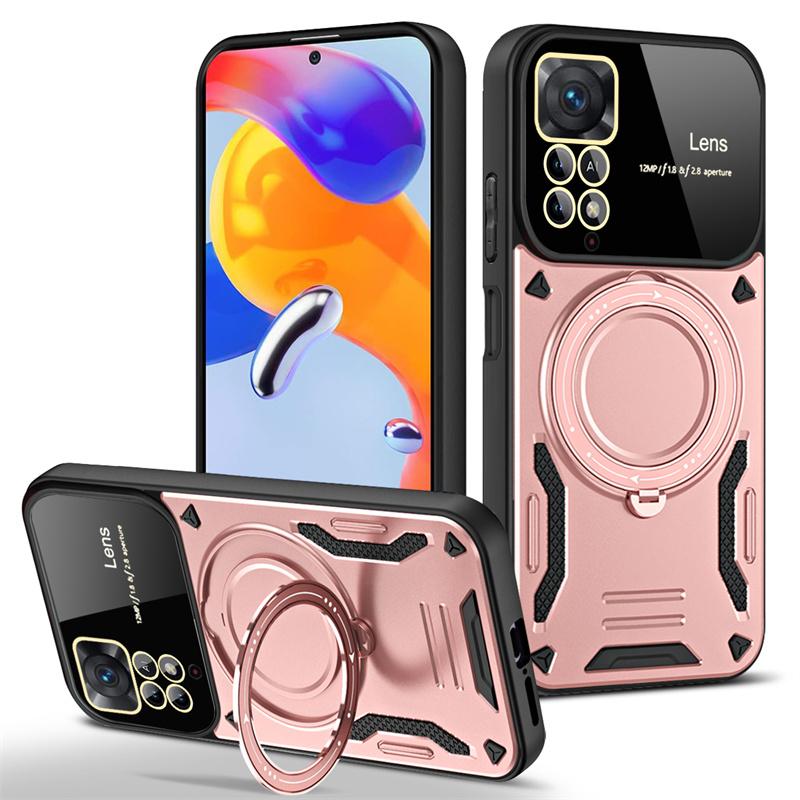 For Redmi Note11 Pro 11Pro Case Magnetic Ring Bracket Bumper Armor Phone Cases for Xiaomi Redmi Note 11 11S 4G Back Cover