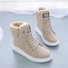 FiveFive Winter Boots Women Ankle Boots Warm PU Plush Winter Woman Shoes Sneakers Flats Lace Up Ladies Shoes Women Short Snow Boots