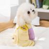 Double Cotton Soft Yarn Dog Teddy Bear Spring and Summer Thin Breathable Four-legged Belly Coat Puppy Kitten Pet Clothes