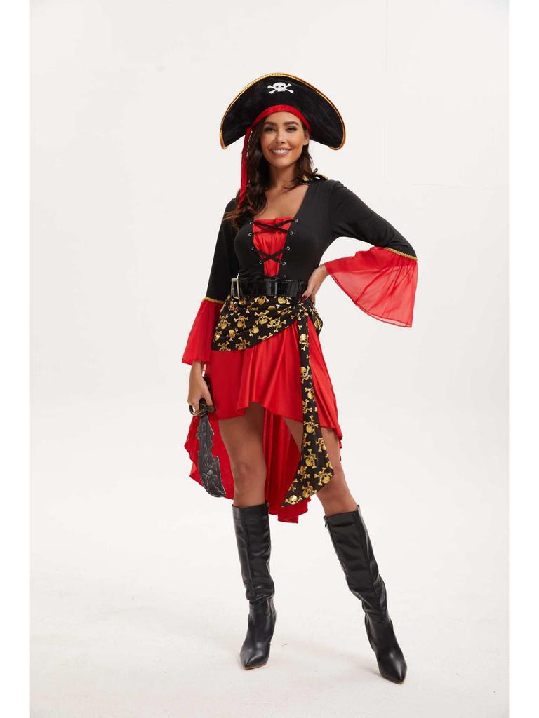 Женский костюм карибского пирата для косплея на Хэллоуин