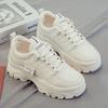 Горячие продажи 2024 года, новые туфли для папы на осень и зиму, увеличенная толстая подошва, маленькие белые туфли, женская обувь для отдыха, женские кроссовки