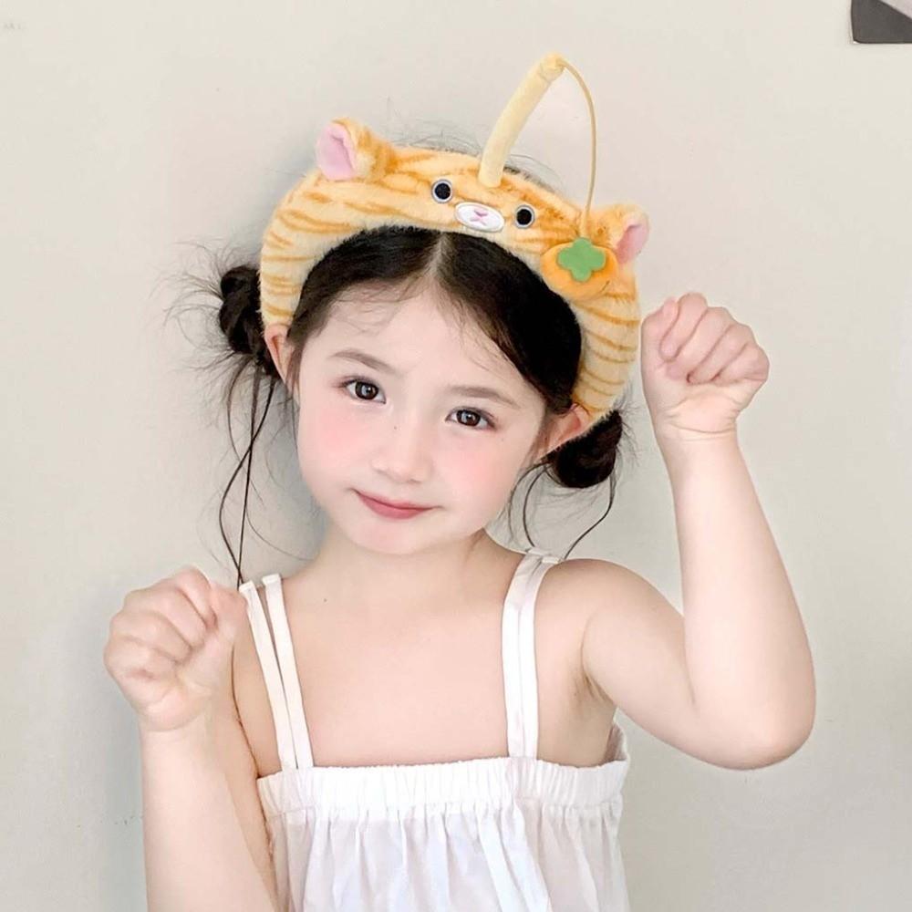 Panda Cat Fishing Plush Headband Hair Accessories Girls Cartoon Hairband for Gift
