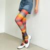 Elastic Rainbow Pantyhose Breathable Gradient Color Tights Colorful Stripes Stockings  Party