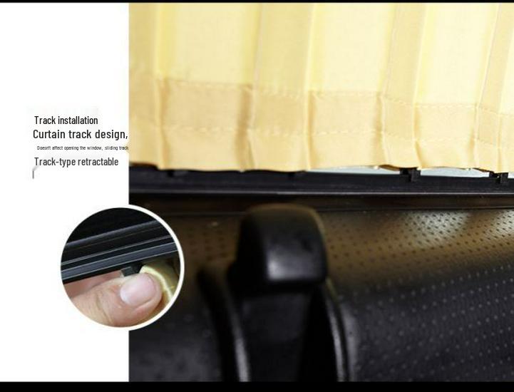 Buick GL8 Mid-term Business Car Curtains with Upper and Lower Guide Rails