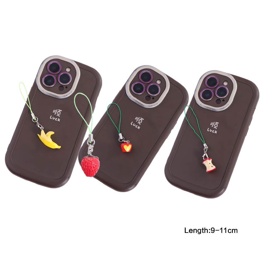 Banana Cell Phone Lanyard Tomato Phone Pendant Keychain Accessories Fruit Phone Charms Bag Pendant
