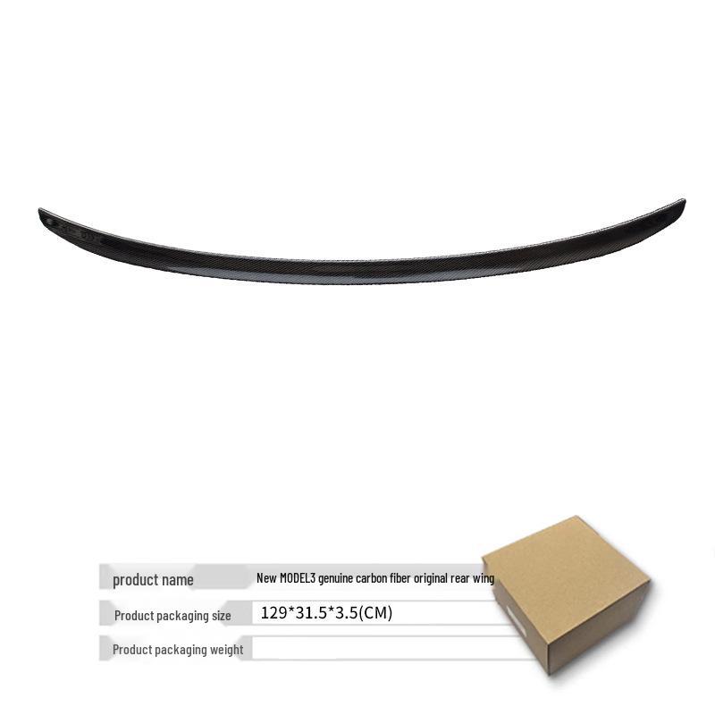 Tesla Model 3 Highland Refresh Carbon Fiber Rear Wing Spoiler