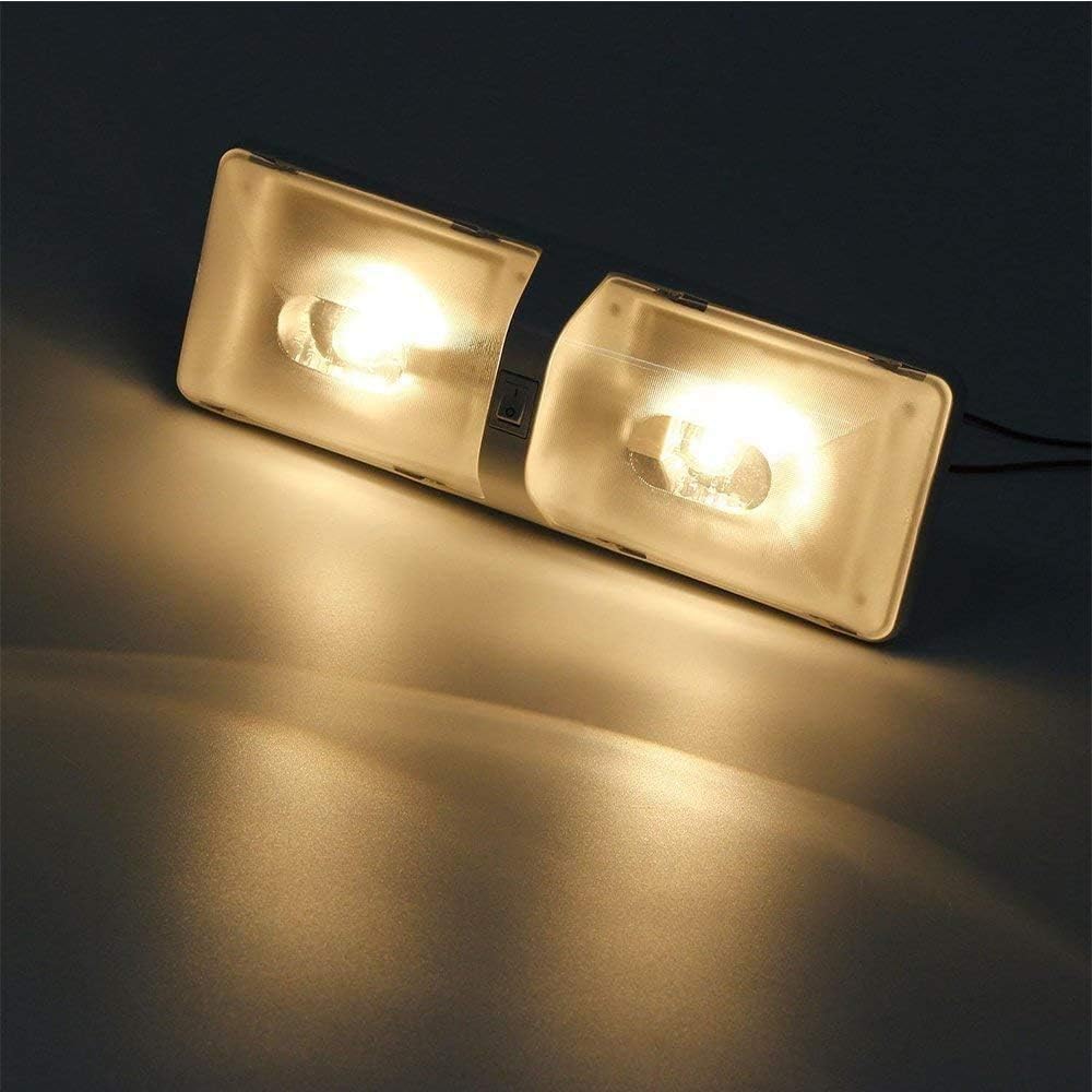 6-Pack BA15D 1142 1004 Non-Polarity Warm White LED Bulbs Replacement Lamps DC 12V Interior RV Camper Trailer Lighting Boat Yard Light Tail Bulbs