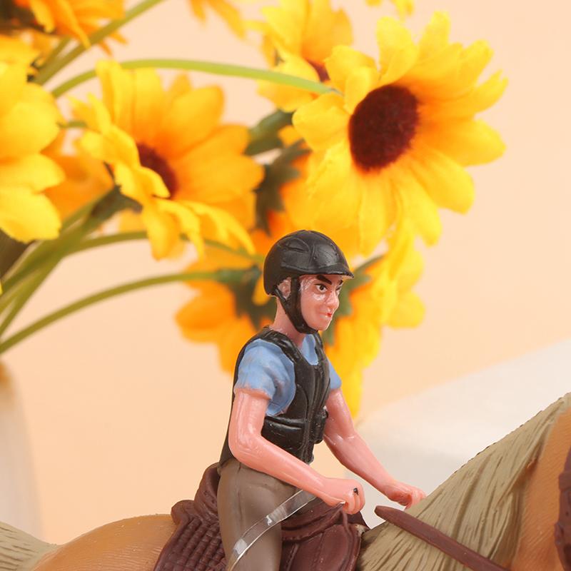 Simulation Mini Animals Horse Racing Models Action Figures Model Education Toys