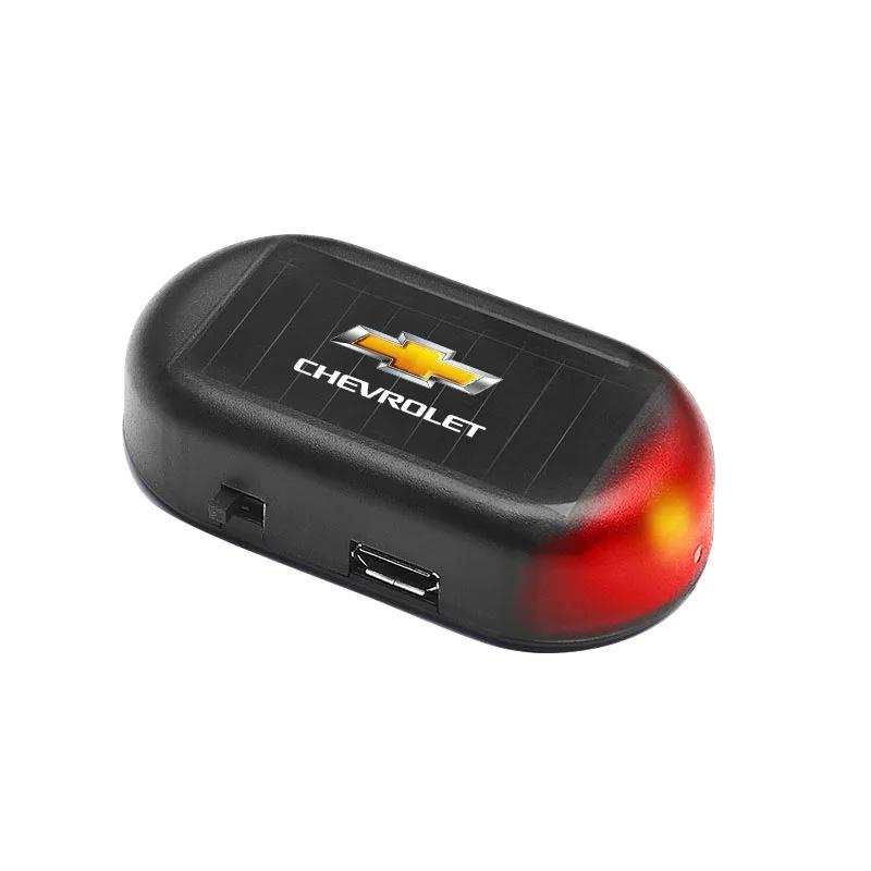 AABHI1 For Chevrolet Captiva Lacetti Aveo Malibu Trax Camaro 1Pcs Car Solar Powered Wireless Anti-Theft Caution Lamp LED Flashing Light