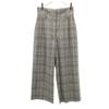 URBAN RESEARCH Made In Japan Check Pattern High Waist Wide Pants 38 Women Used