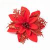 1pcs Christmas Gold Powder Simulation Flower Christmas Wreath Christmas Tree Decoration Accessories