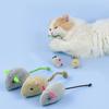 Funny Portable for Kitten Interactive Plush Catnip Toy Simulated Mouse Fake Mice Cats Training Toy