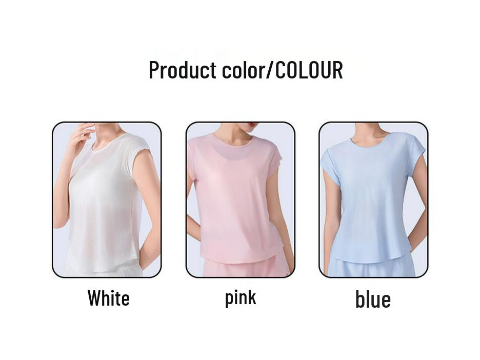 Women's Quick-Dry Yoga & Running T-Shirt - Loose, Comfortable, Slimming, Breathable Short Sleeve for Summer Fitness