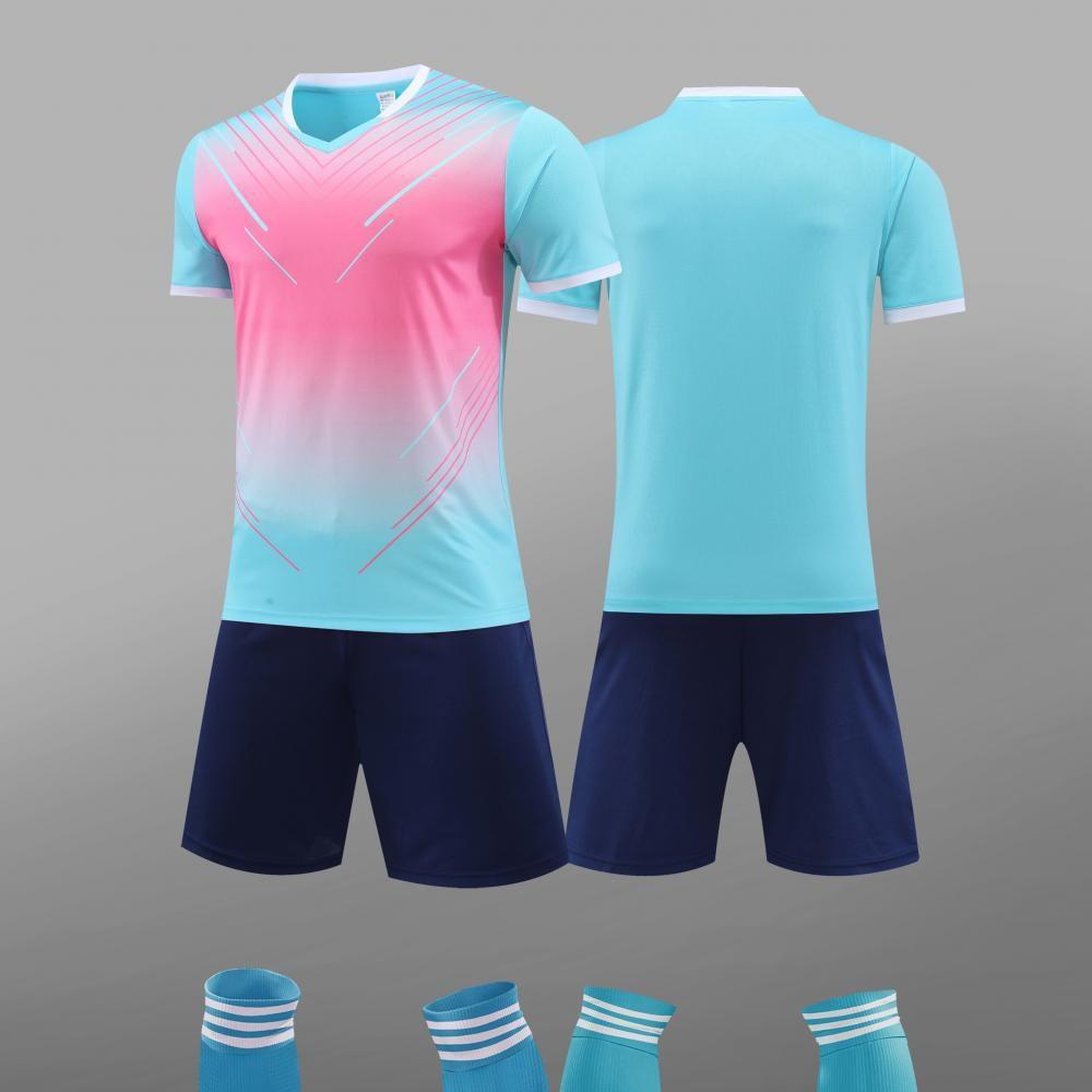Комплект футбольной формы, Тренировочная форма для мужчин и женщин, Короткий рукав, Быстросохнущая, Для студентов, Детская футбольная форма, Спортивная начальная школа S