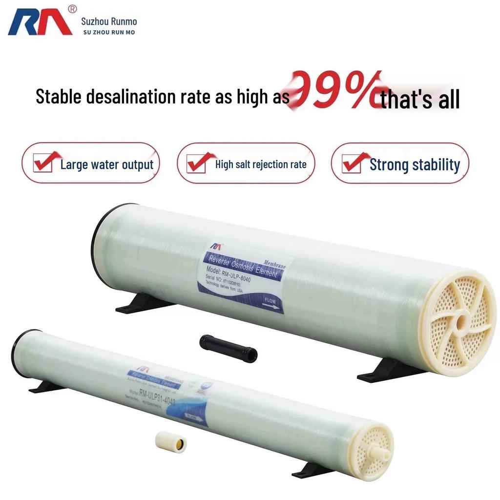 Мембрана обратного осмоса RM-ULPH-4040 - Высокая производительность по воде, Превосходное удаление солей, Полные характеристики, Оригинальный продукт.