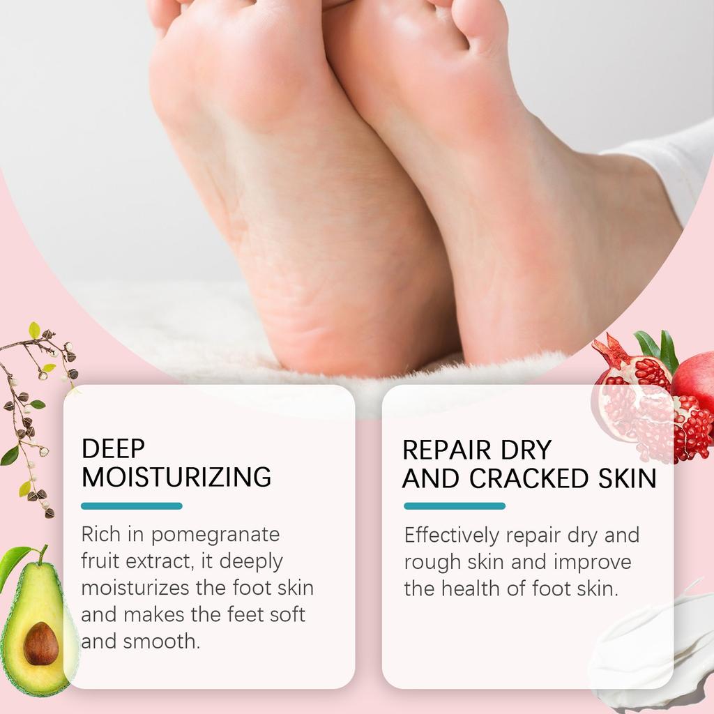 Увлажняющий крем для ног, уход за кожей ног с семенами моринги и гранатом, увлажняющий крем для ног с эффектом увлажнения