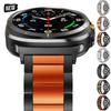 Черно-оранжевый металлический ремешок для Samsung Galaxy Watch Ultra 47 мм Стальной ремешок для Galaxy Watch 7 6 Classic 5 4 FE 44 мм 40 мм