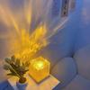 Creative Rotating Water Ripple Night Light Acrylic Sunset Lights Creating Flame Atmosphere