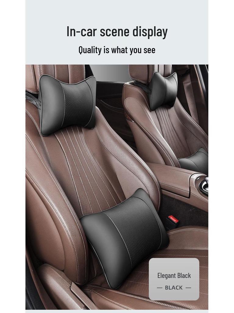 Комплект подушек для подголовника, шеи и поясницы для поддержки спины